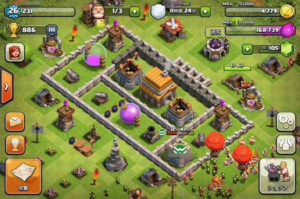 注目アプリレビュー Clash Of Clans クラクラ 人を攻め そして攻められる ファミ通app