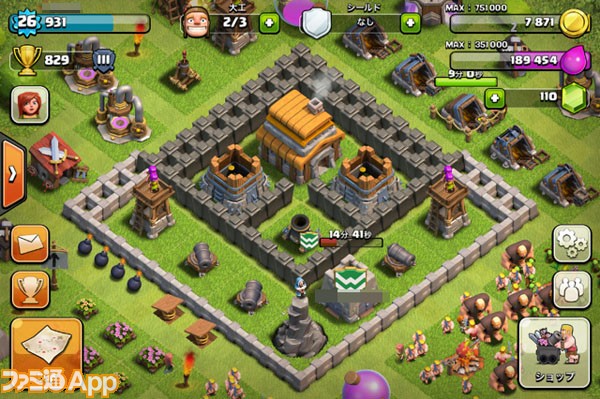 注目アプリレビュー Clash Of Clans クラクラ 人を攻め そして攻められる ファミ通app