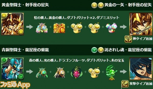 パズドラ 12 1から始まる 聖闘士星矢コラボ の新要素まとめ ファミ通app