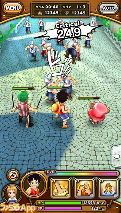 どん 今度のルフィの冒険は仲間と共闘するrpg One Piece サウザンドストーム スマホゲーム情報ならファミ通app