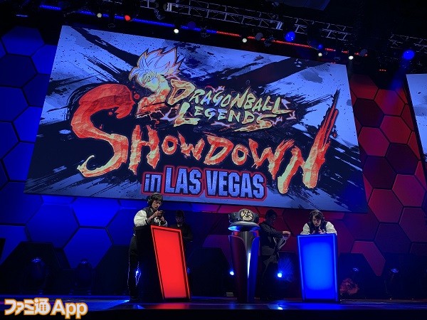 『DRAGONBALL LEGENDS SHOWDOWN IN LAS VEGAS』対戦シーン　