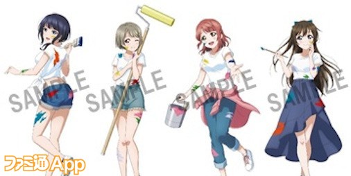 ラブライブ 虹ヶ咲学園スクールアイドル同好会 新規描き下ろしイラスト ペインタースタイル を使ったtシャツなどが12 26より発売 Gamerzclip