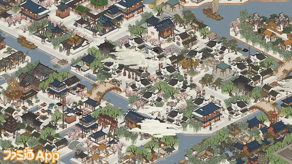 『水都百景録～癒しの物語と町づくり』水墨画風に描かれる古代中国を舞台にしたのんびり遊べる町づくりシミュレーション【先行プレイ】